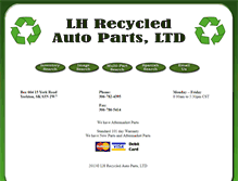 Tablet Screenshot of lhrecycledparts.com
